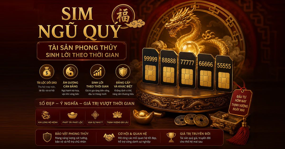 Sim ngũ quý — tài sản phong thủy sinh lời theo thời gian